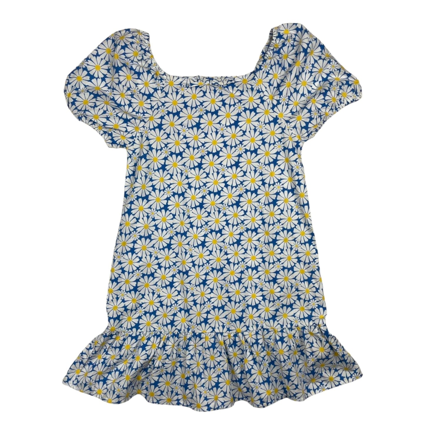 Blaues Kleid mit Gänseblümchen, Mädchen, 10-11 Jahre