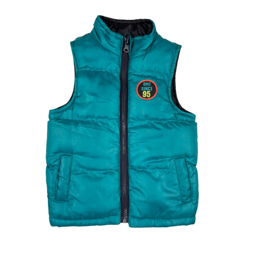 Wendbare Steppweste in Türkis und Schwarz