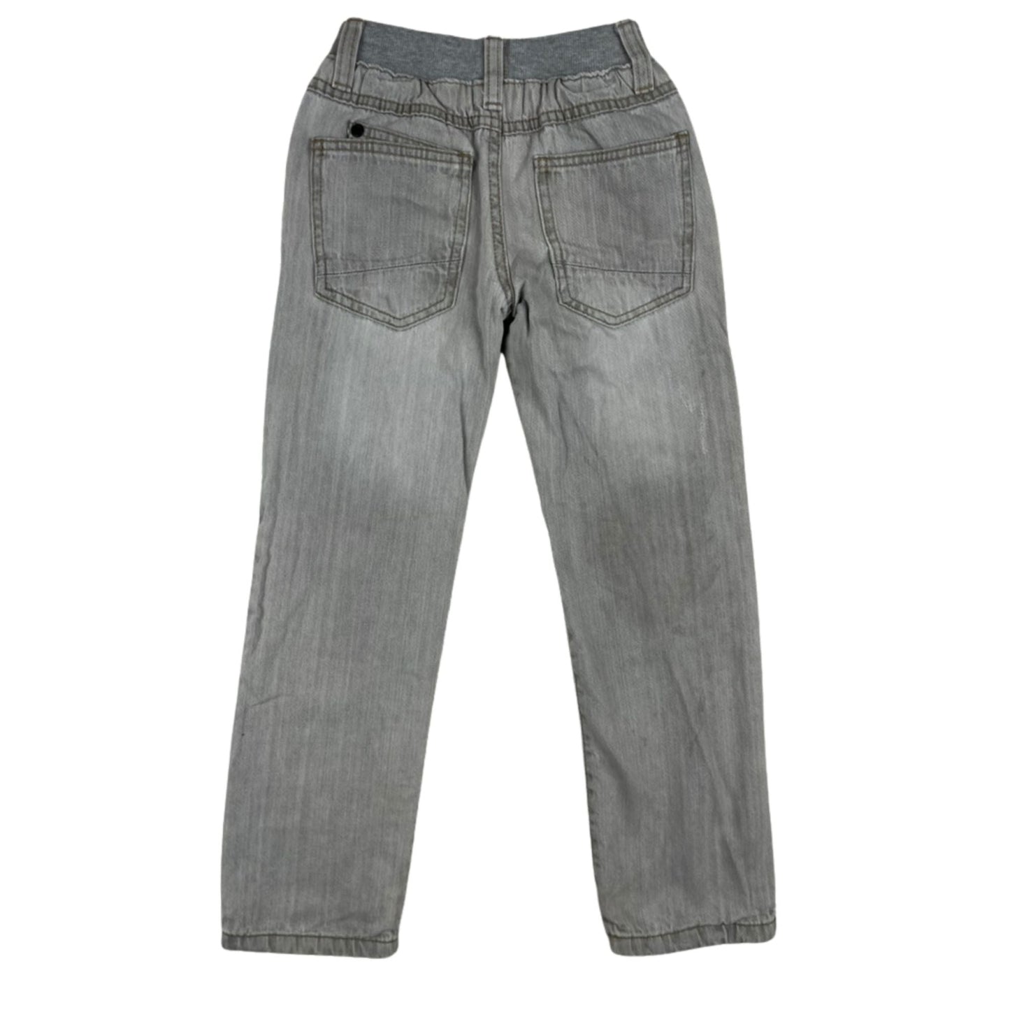 Graue Kinderjeans mit elastischem Bund