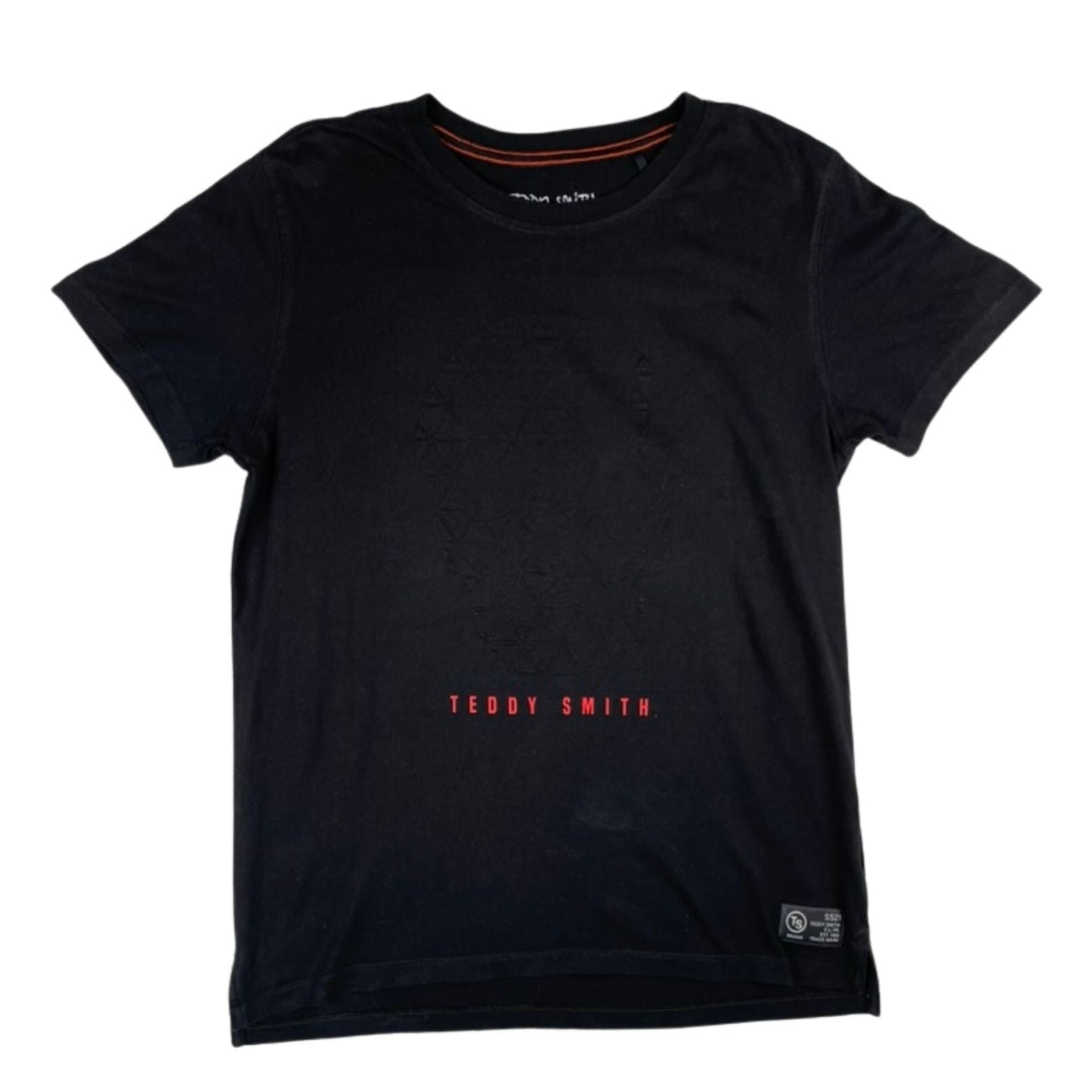 Schwarzes T-Shirt mit TEDDY SMITH Schriftzug