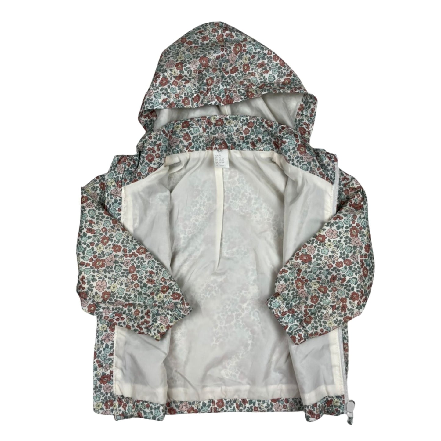 Leichte Kapuzenjacke mit Blumenprint