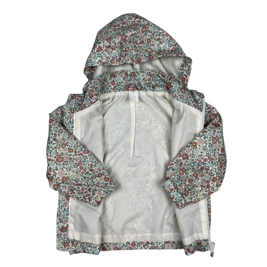 Leichte Kapuzenjacke mit Blumenprint