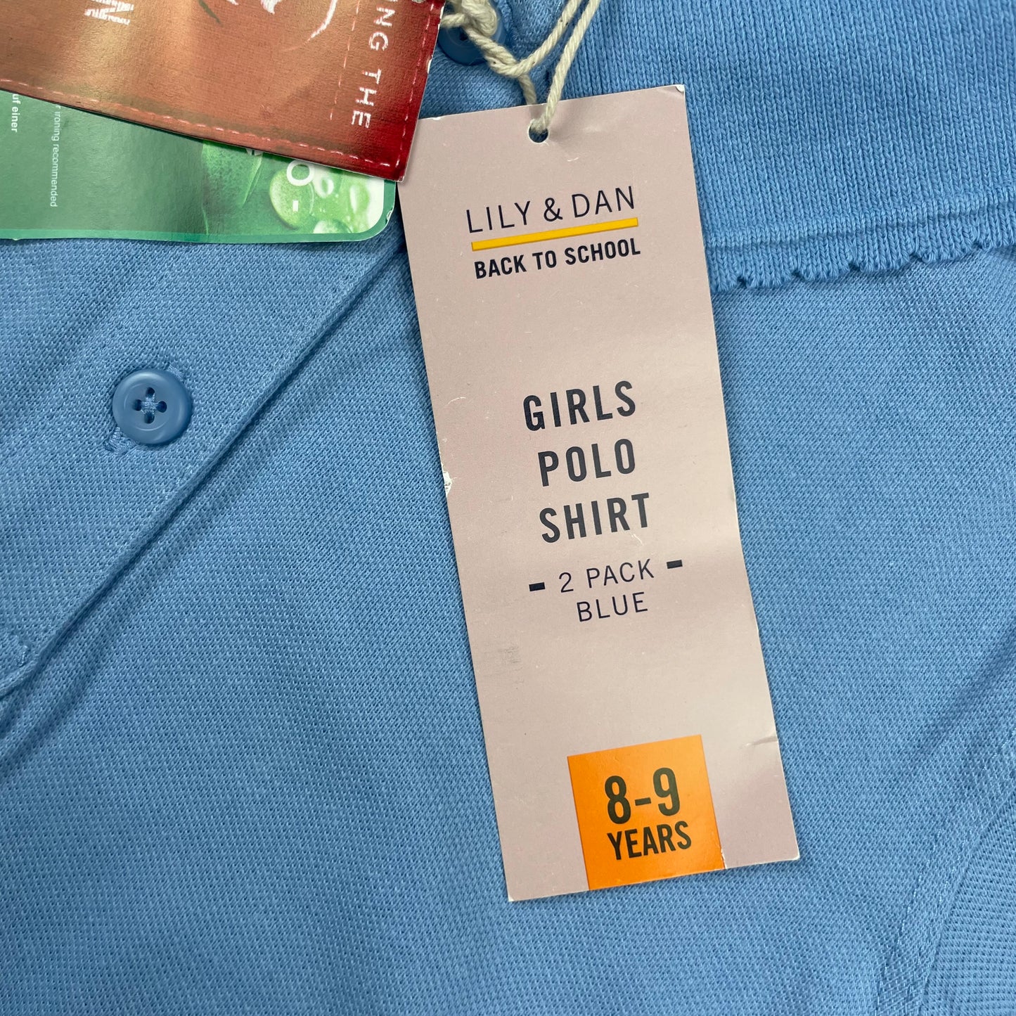 Blaues Polo-Shirt für Mädchen, 8–9 Jahre, aus Baumwolle, von Lily & Dan – label