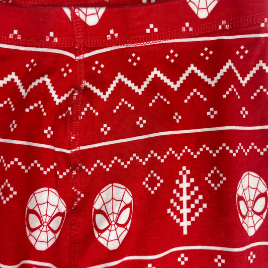 Rote Schlafanzughose von Next/Marvel mit Spider‑Man‑Motiv, Größe 7–8 Jahre – detail