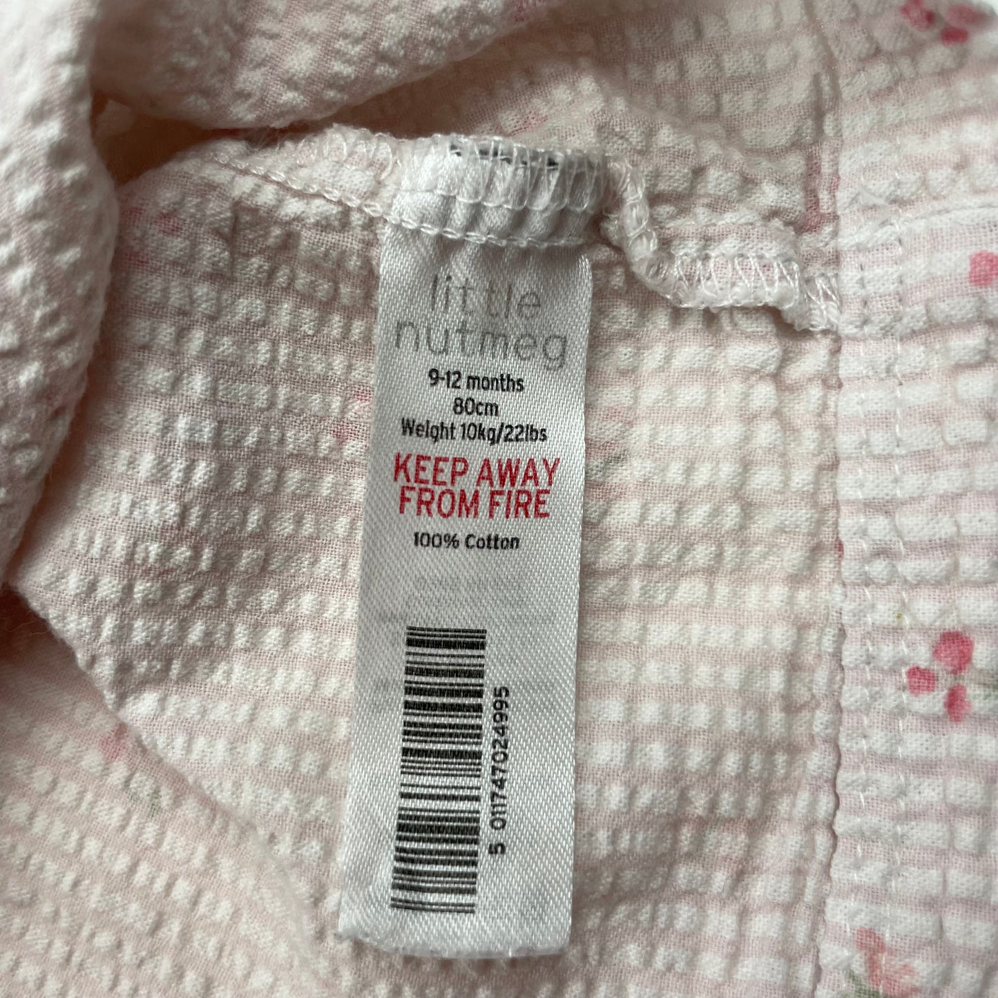 Rosa Baumwollbluse mit Blümchenmuster und kurzen Ärmeln – label