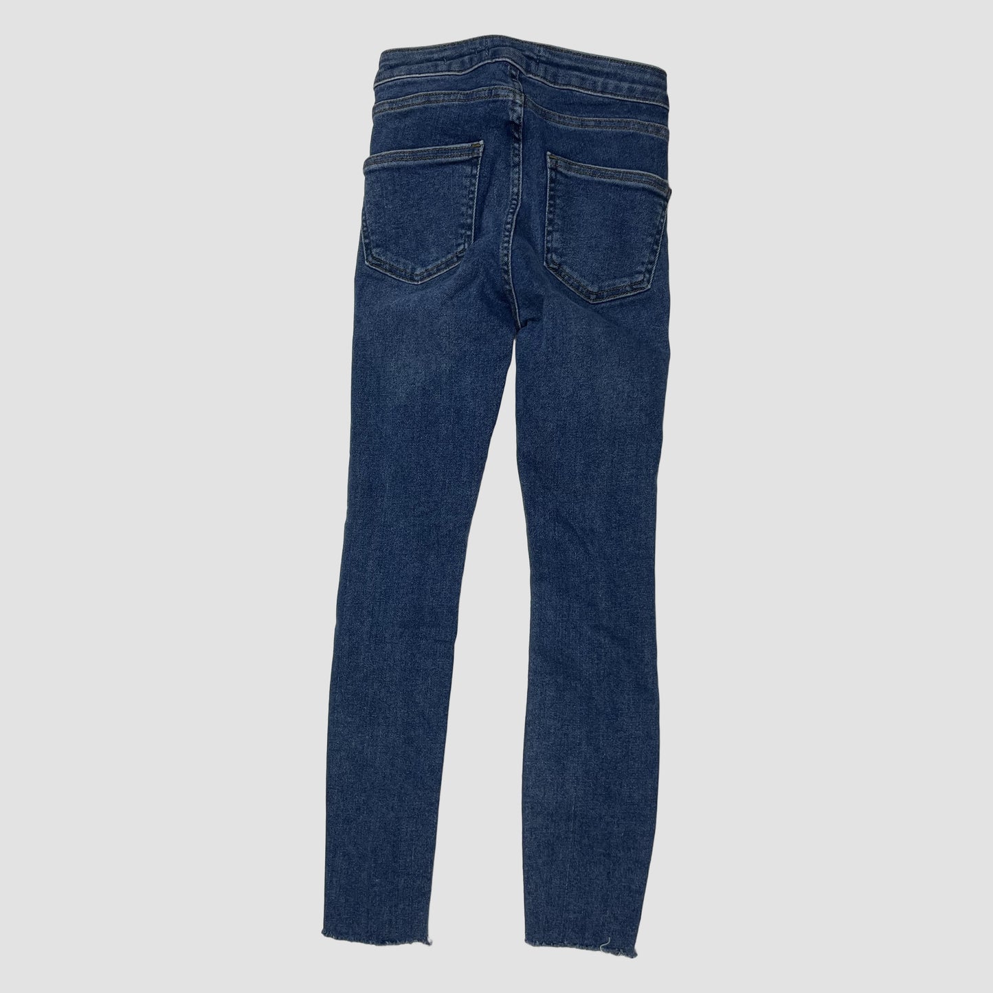 Blaue High-Waist Super-Skinny Jeans mit Rissen, Größe 146 5
