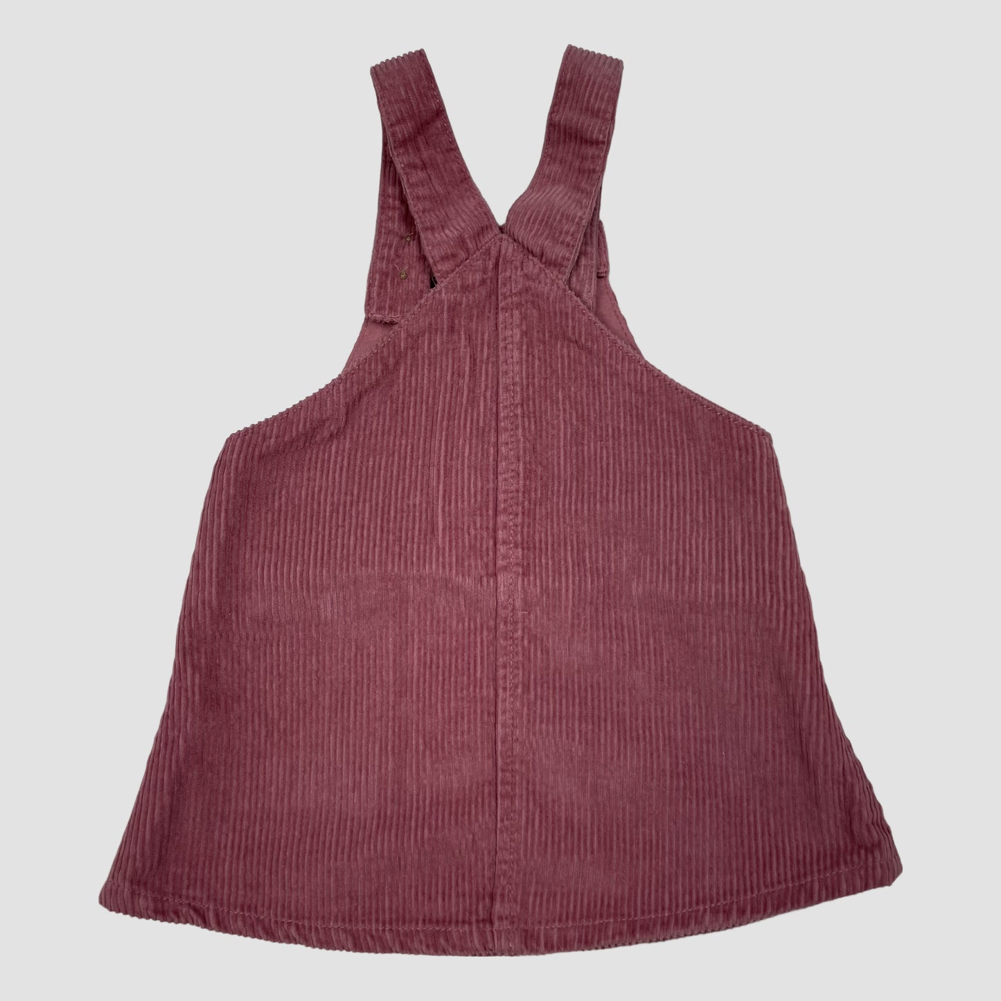 Altrosa Cord-Latzkleid von Next, Größe 6–9 Monate – back