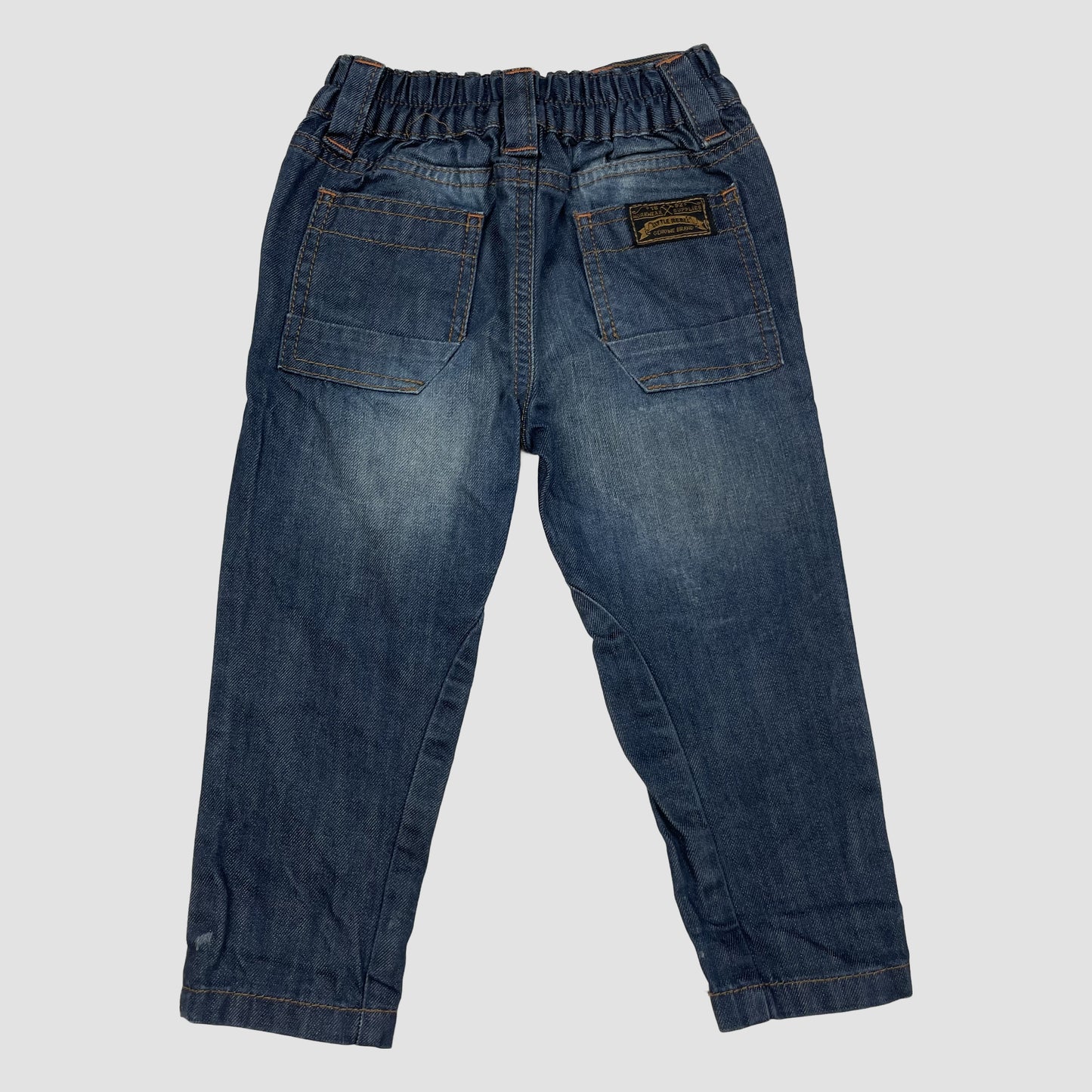 Dunkelblaue Baby-Jeans von Little Rebel, Größe 80 (9–12 Monate) – back