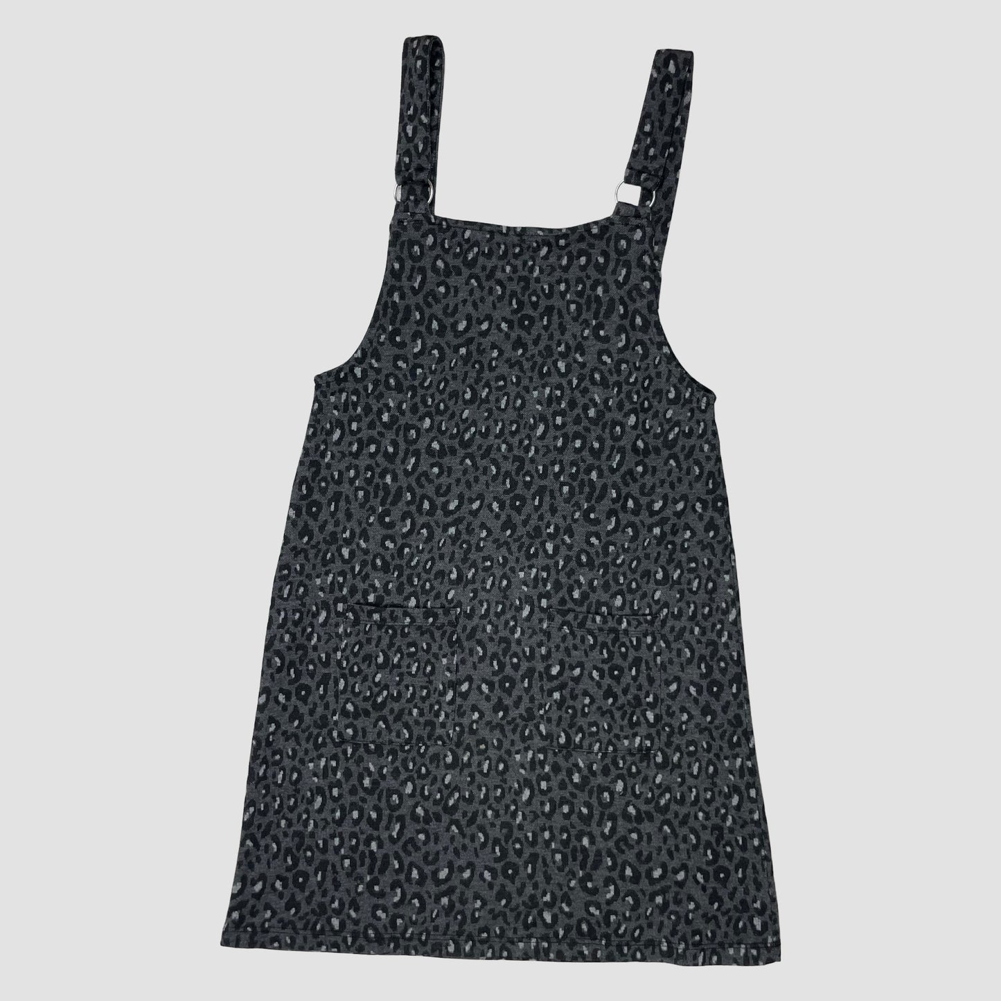 Graues Trägerkleid mit Leo-Muster von George, Größe 10-11 Jahre