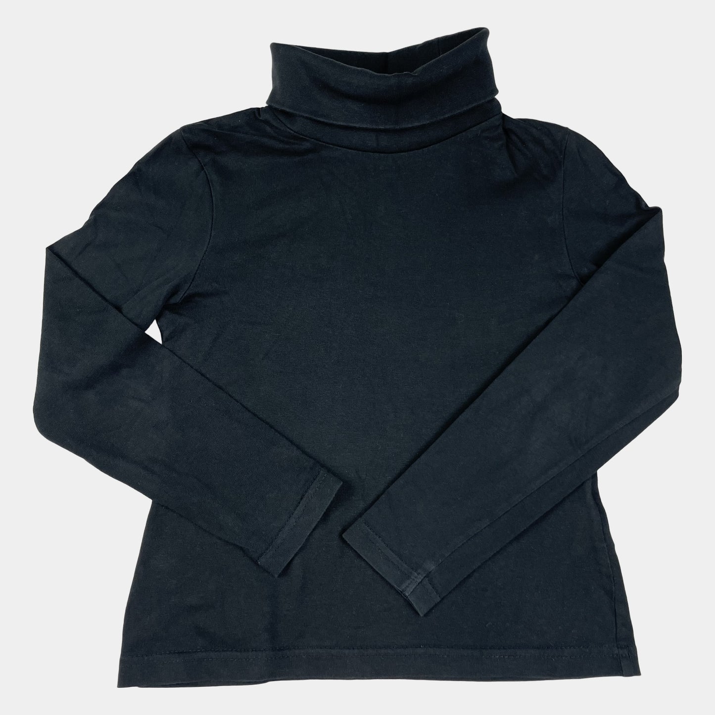 Schwarzer Rollkragenpullover für Kinder, Größe 128, HOT&SPICY NKD – front