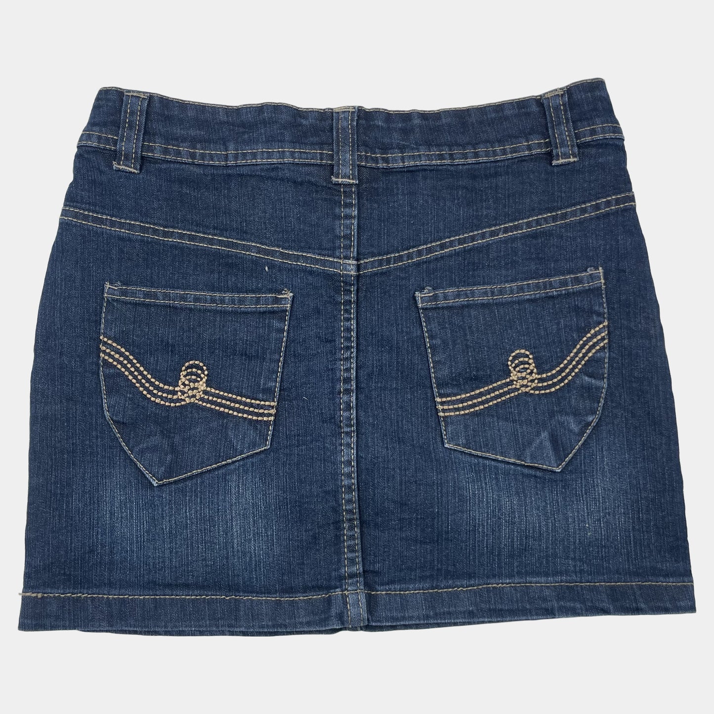 Blauer Jeansrock in Größe 152 von D-Zine Jeans mit 5-Pocket-Design – back