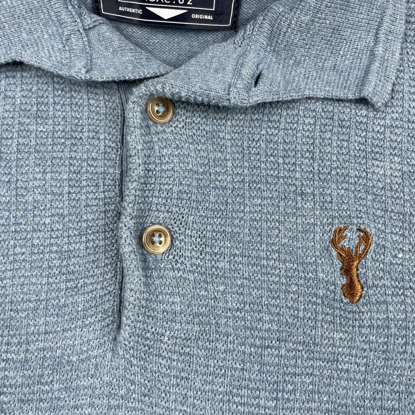 Blauer Baumwoll-Pullover mit Lobster-Detail auf der Brust für Jungen, Größe 9 Jahre – detail