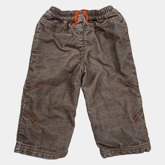 Braune Cordhose mit Taschen für 9-12 Monate – back