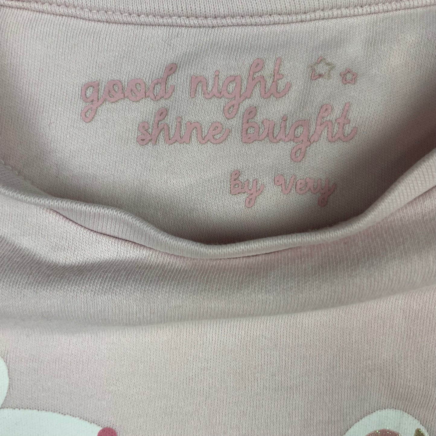 Rosa Langarmshirt aus Baumwolle mit Ballerina-Motiven – logo