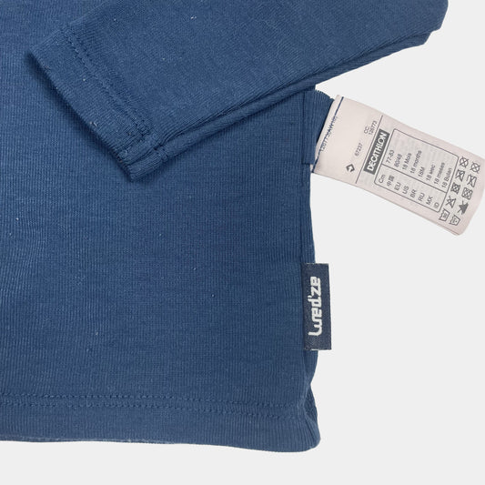 Blauer Rollkragenpullover für Kinder aus Polyester – fabric