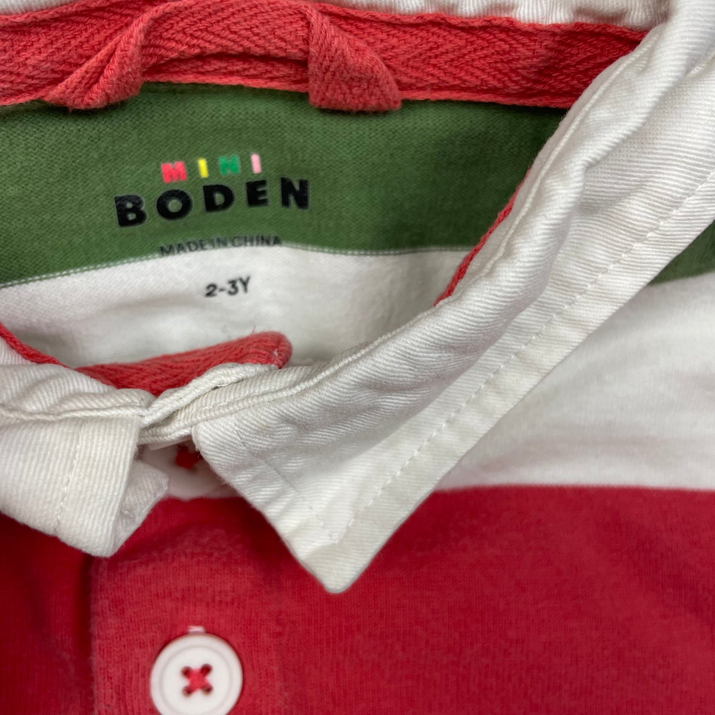 Mehrfarbiger Baumwoll-Pullover mit Streifenmuster für Kinder – label