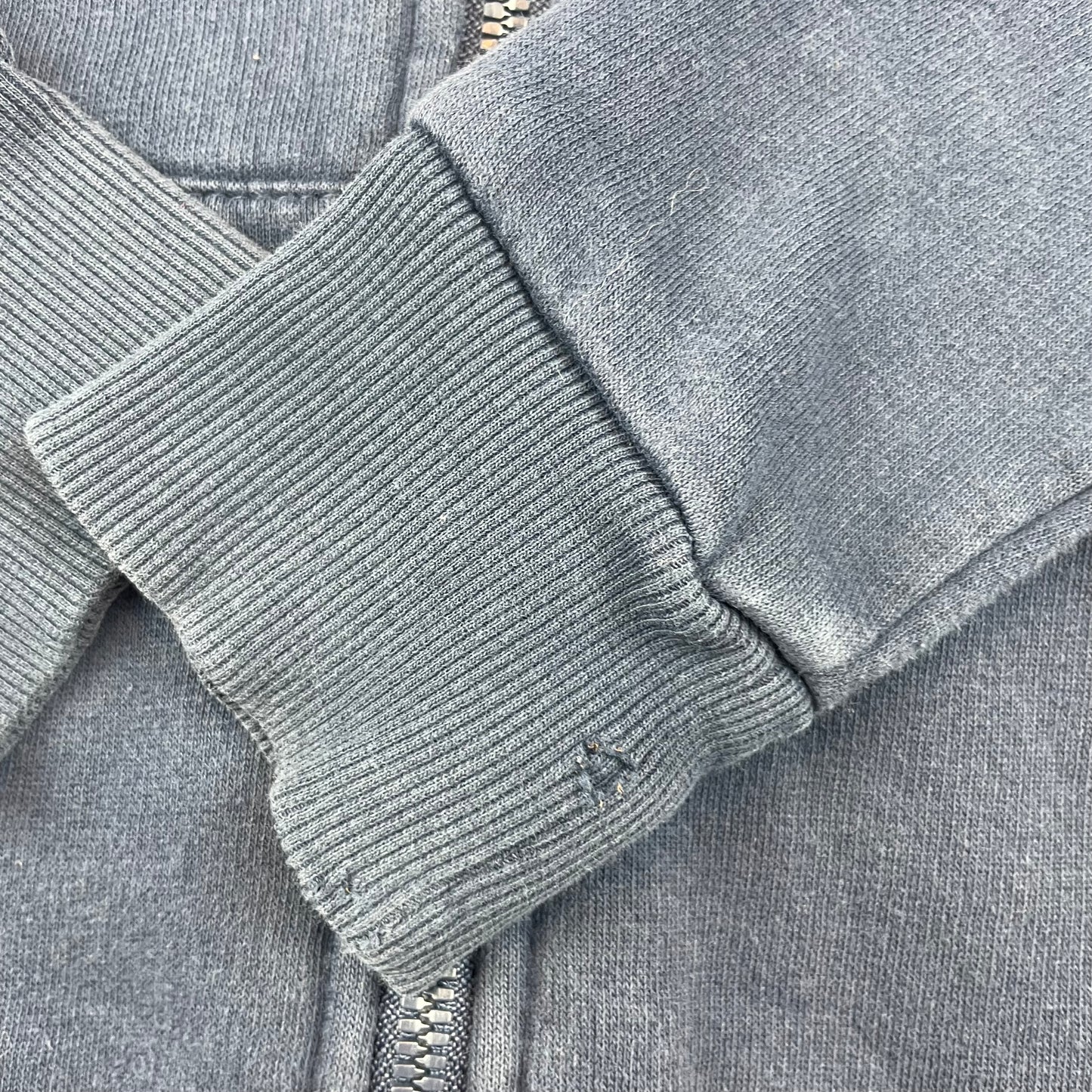 Dunkelblaue Kapuzenjacke von H&M für Kinder, Größe 9-10 Jahre – detail