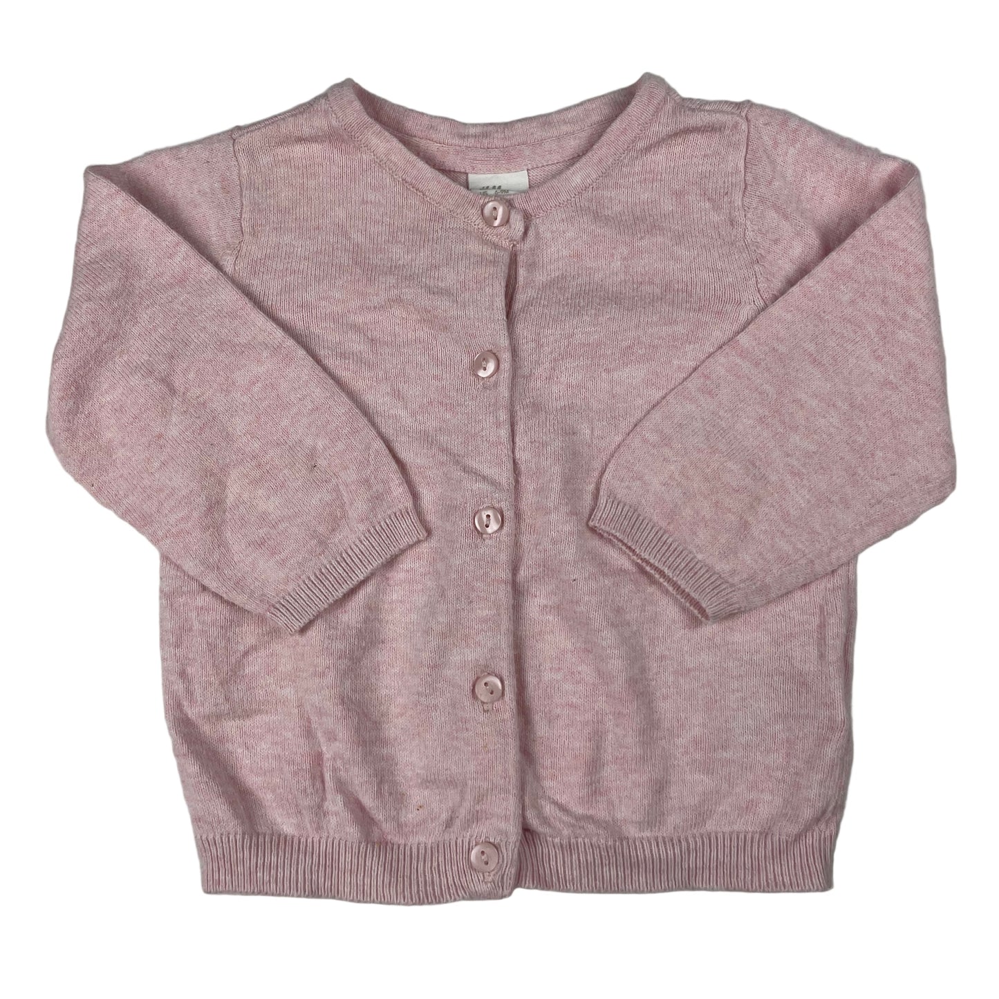 H&M Strickjacke rosa, Größe 74 (6-9 Monate) – front