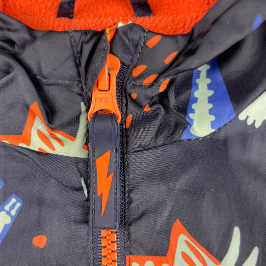 Bunte Jacke mit Dino-Motiv für Kinder – zip