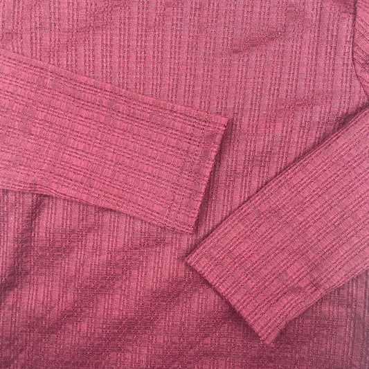 Bordeauxrotes Rippen-Langarmshirt von Nutmeg, Größe 12–18 Monate (86) – detail