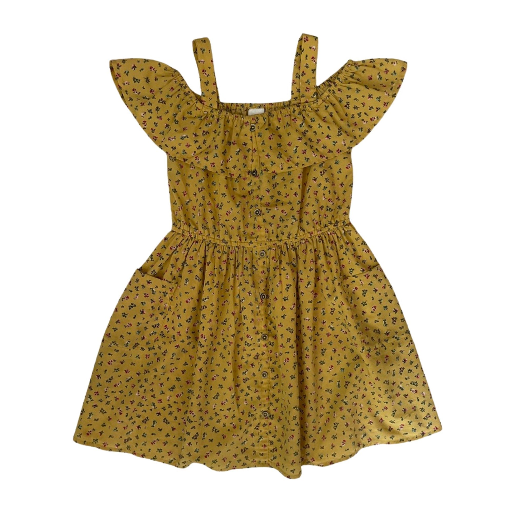 Gelbes kleid, Mädchen, 7 Jahre