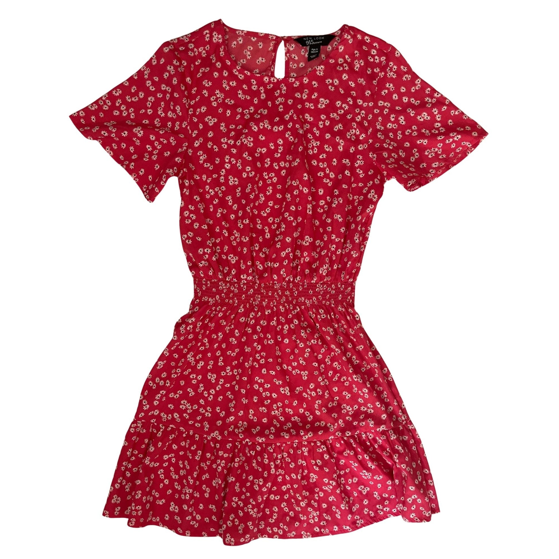 Rotes Sommerkleid mit Blumenmuster von New Look
