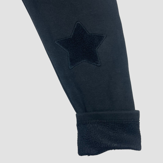 Dunkelblaue Kinder-Leggings von Next mit Stern-Patches an den Knien, Größe 116 (5-6 Jahre)