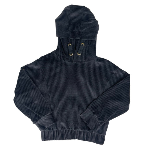 Schwarzer Cord Hoodie mit Kapuze für Jungen