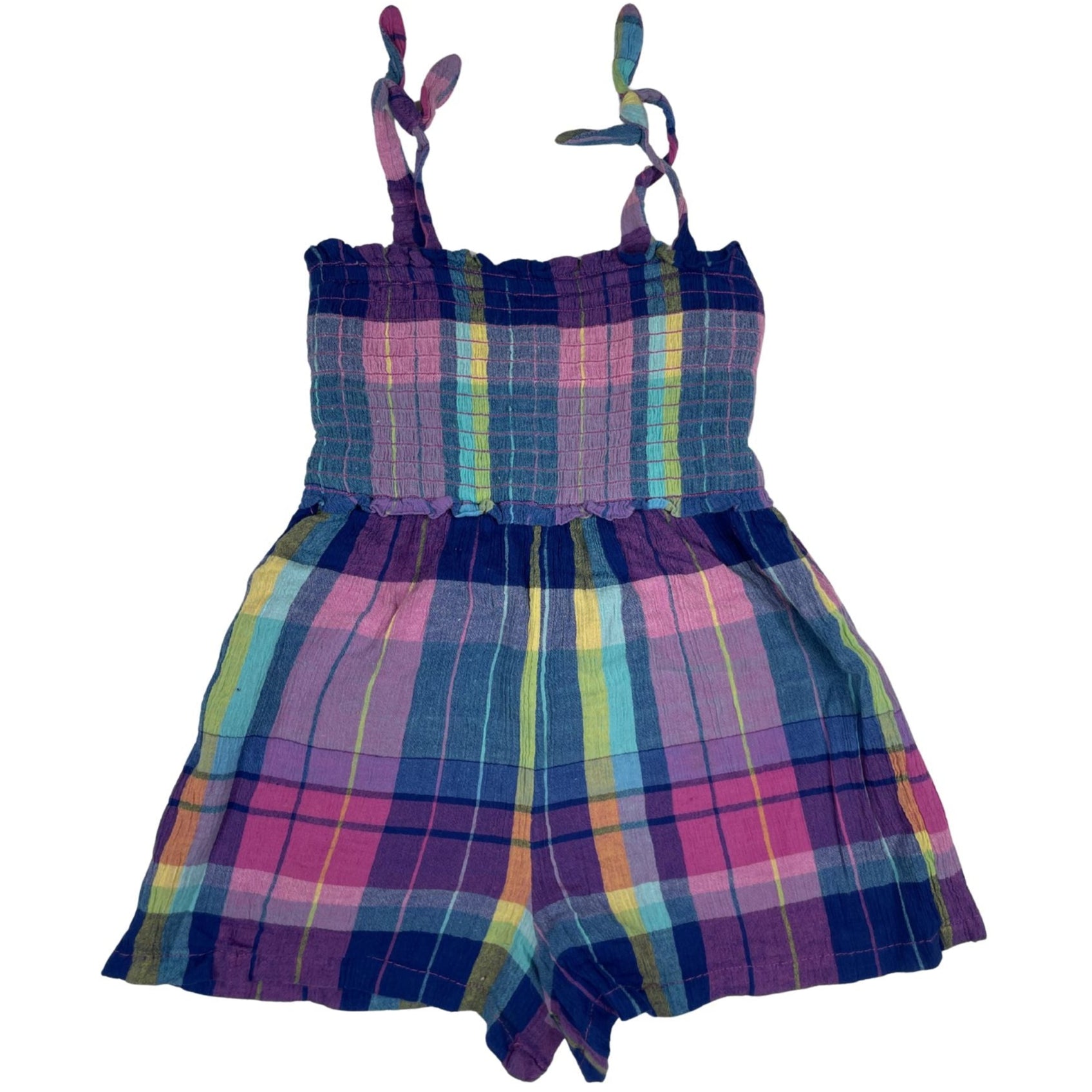 Bunter Jumpsuit mit Trägern