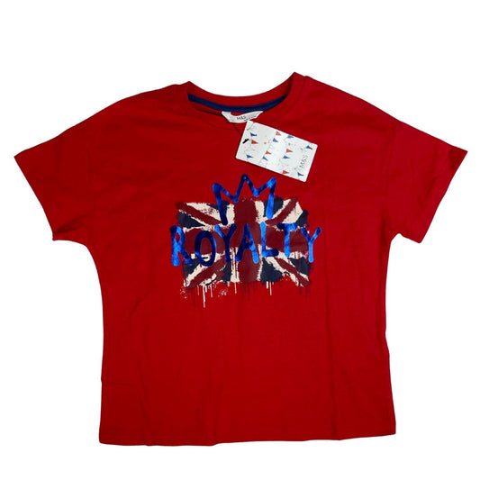 Rotes T-Shirt mit Union-Jack-Print für Kinder