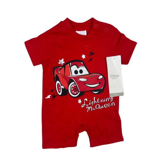 Roter Babybody mit Lightning McQueen-Motiv für Babys