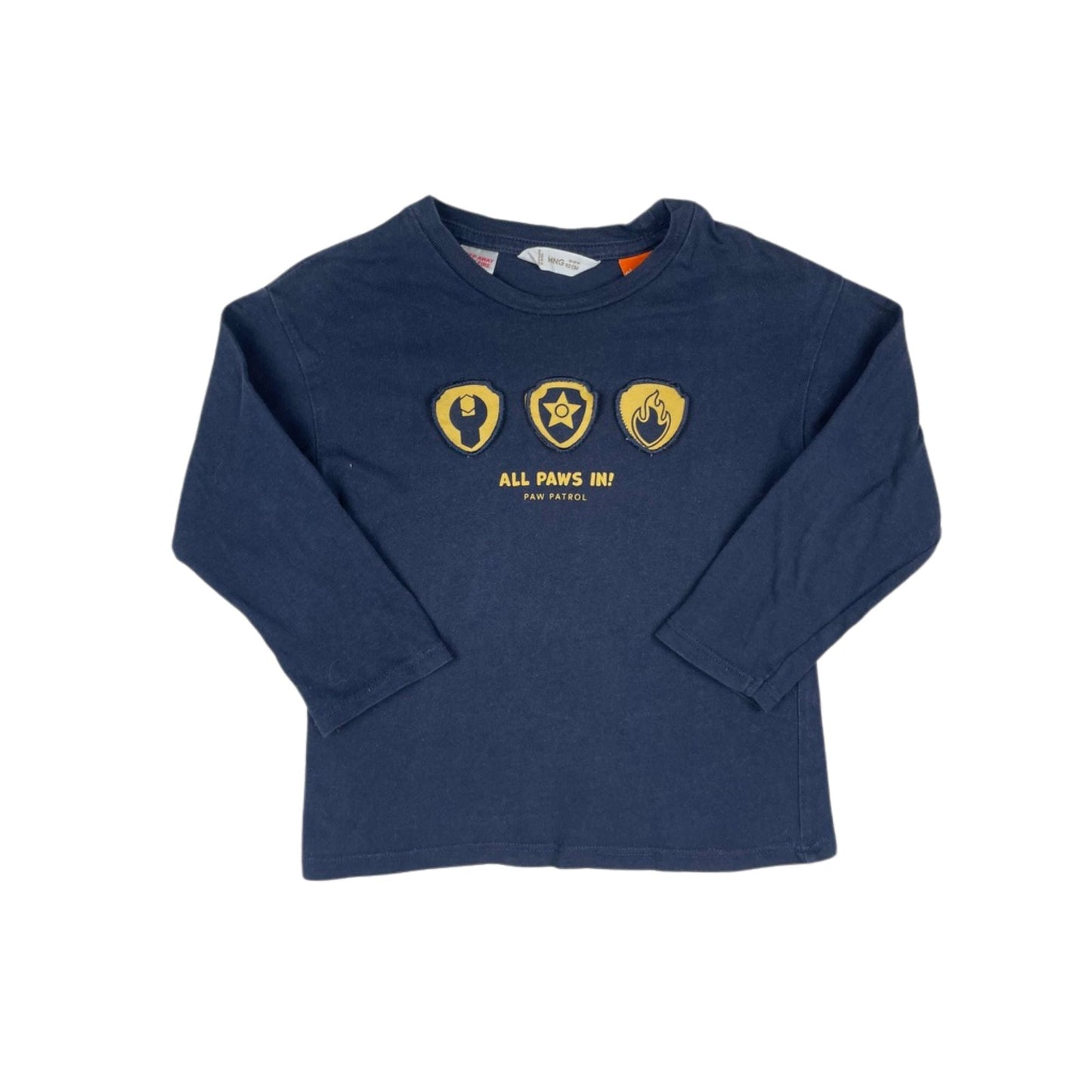 Dunkelblaues Paw Patrol Langarmshirt aus Baumwolle