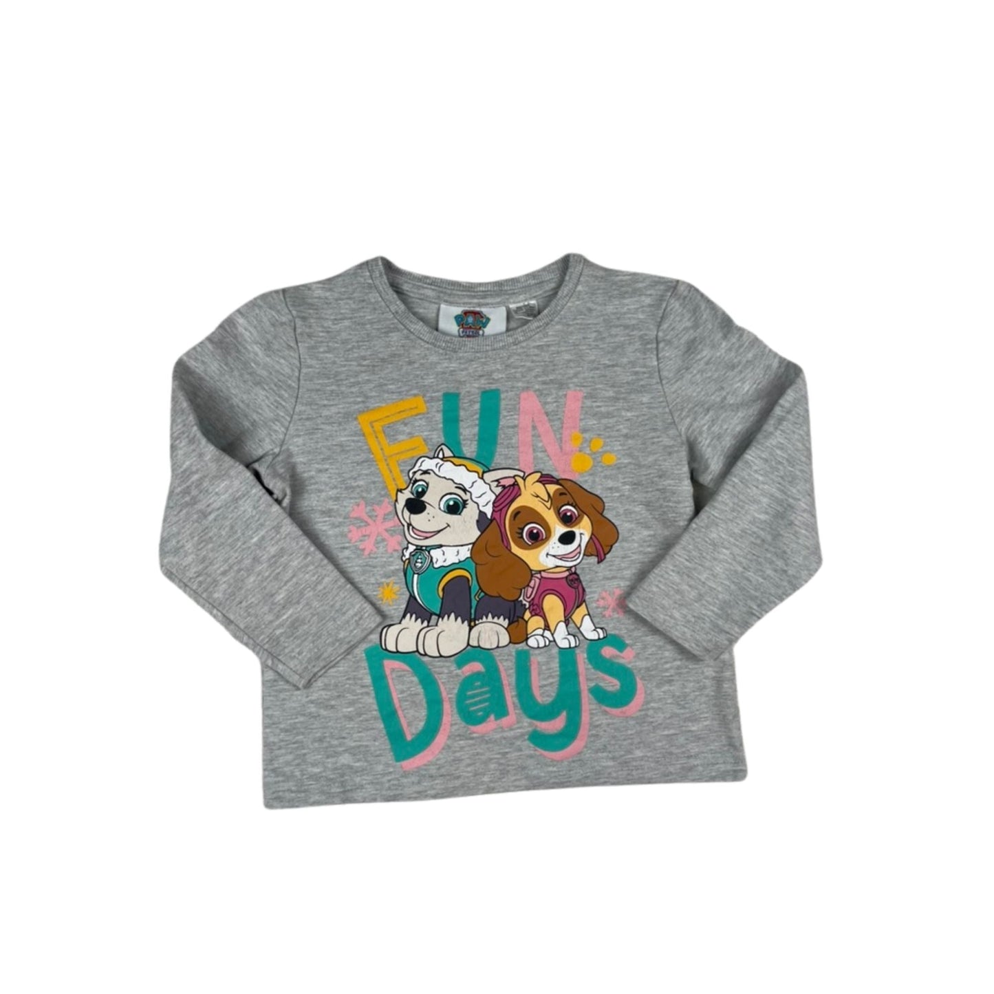 Graues Langarmshirt mit Paw Patrol Motiv