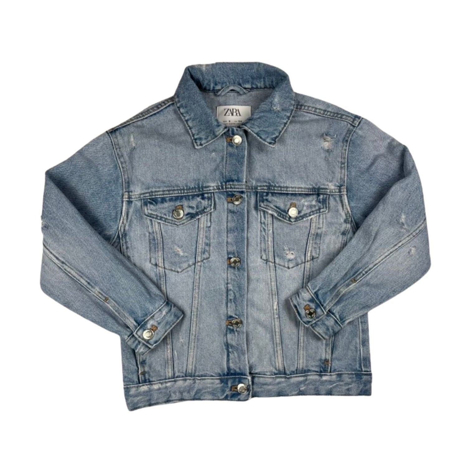 Jeansjacke aus Baumwolle von Zara in Größe 134