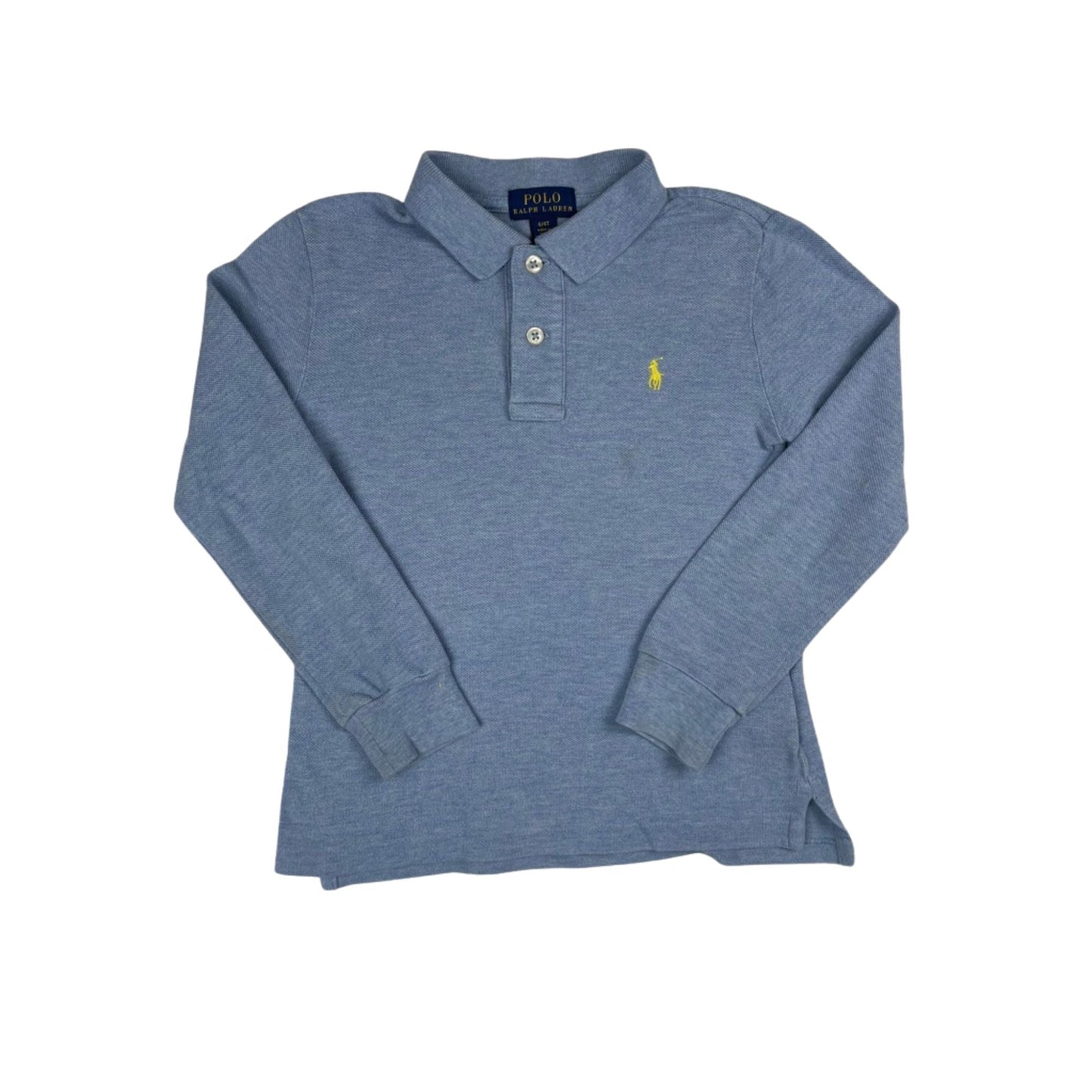 Hauptbild von einem blauen Langarm-Polohemd für Jungen