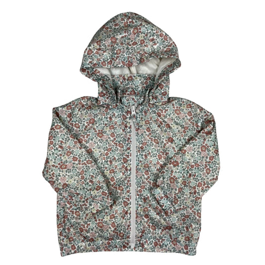 Leichte Kapuzenjacke mit Blumenprint