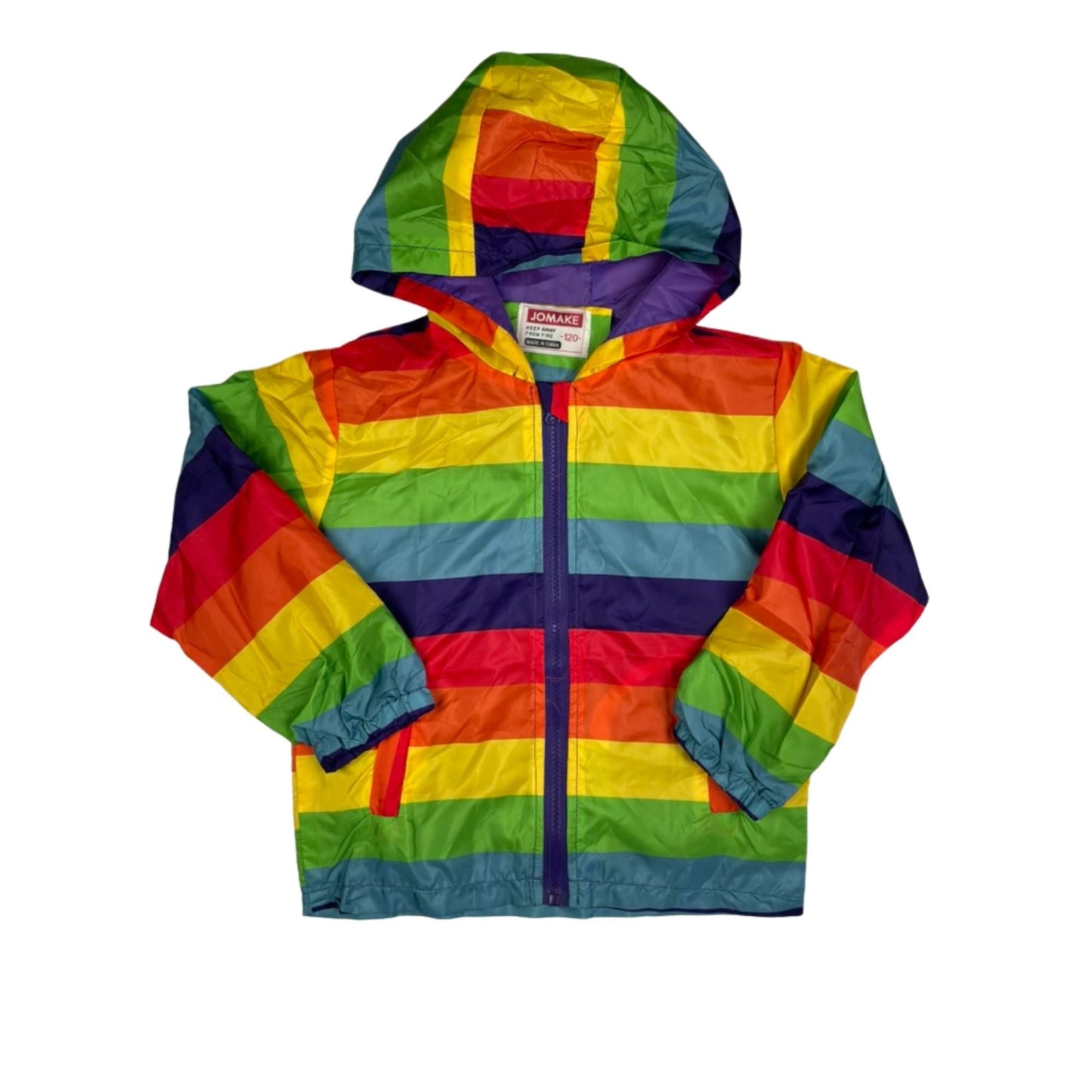 Windbreaker mit Regenbogenstreifen