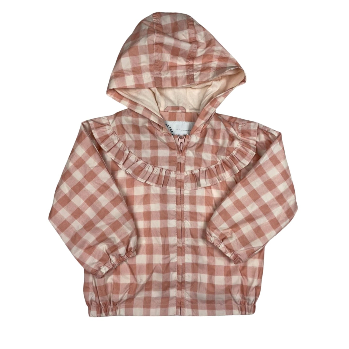 Leichte karierte Kapuzenjacke