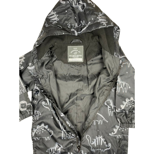 Regenoverall mit Dino-Print