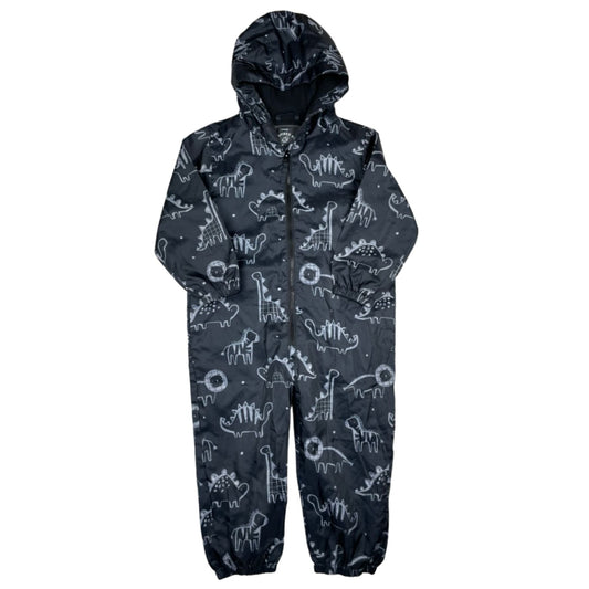 Regenoverall mit Dino-Print