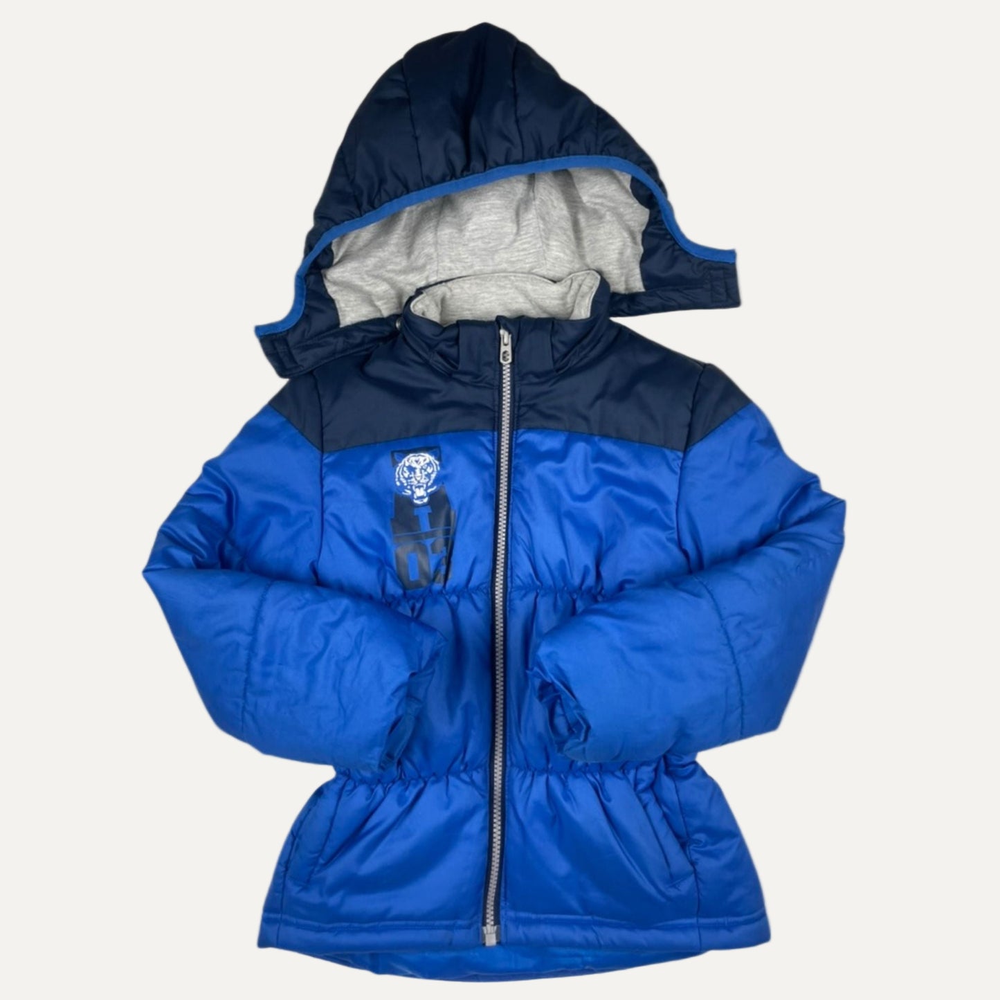 Adidas Kinder-Winterjacke Blau mit Kapuze
