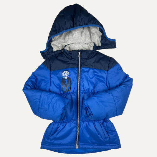 Adidas Kinder-Winterjacke Blau mit Kapuze