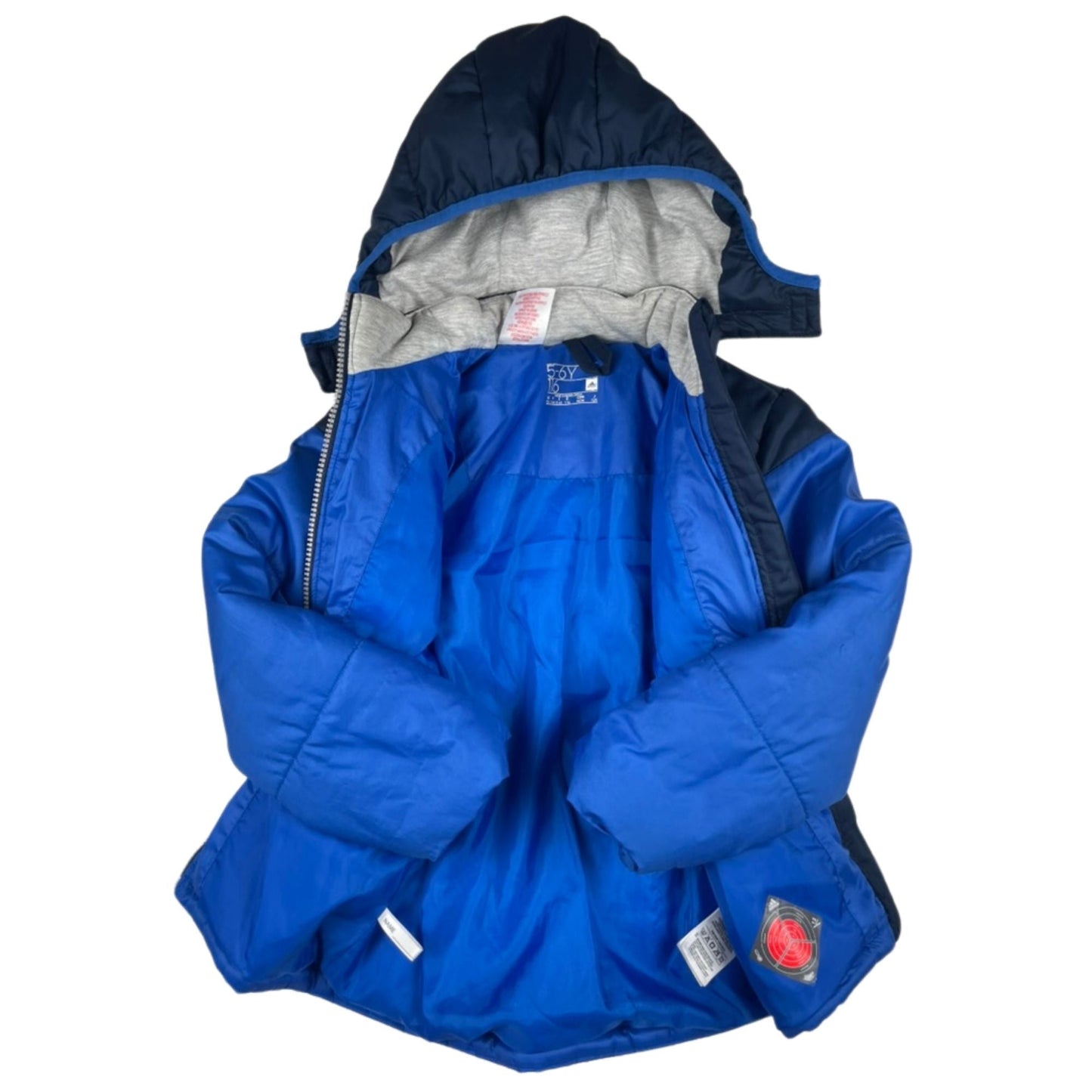 Adidas Kinder-Winterjacke Blau mit Kapuze