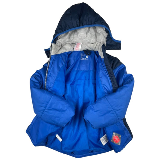 Adidas Kinder-Winterjacke Blau mit Kapuze