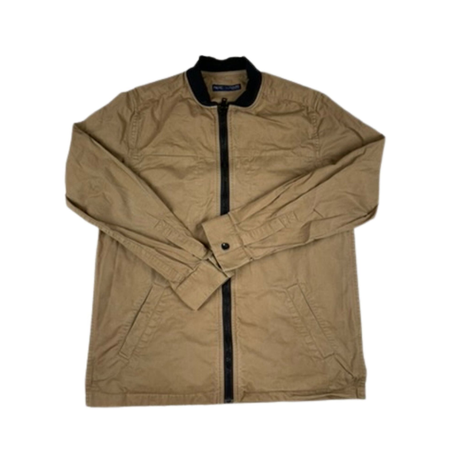 Beige NEXT Kinderjacke aus Baumwolle mit Reißverschluss, Größe 146 (11 Jahre)