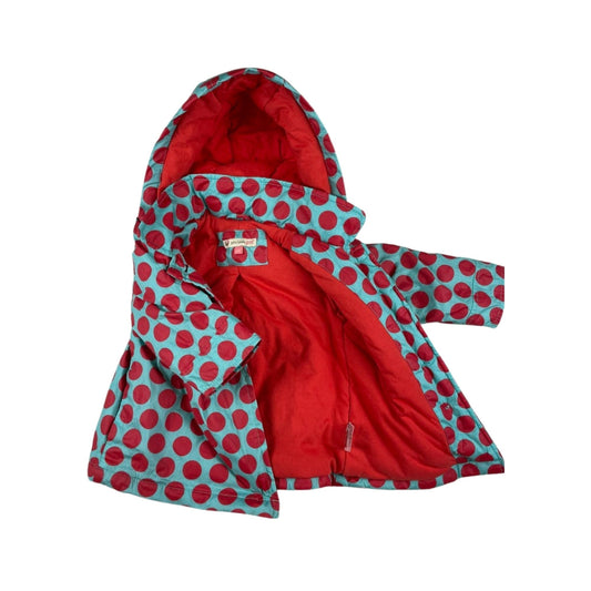 Punkte-Jacke mit Kapuze