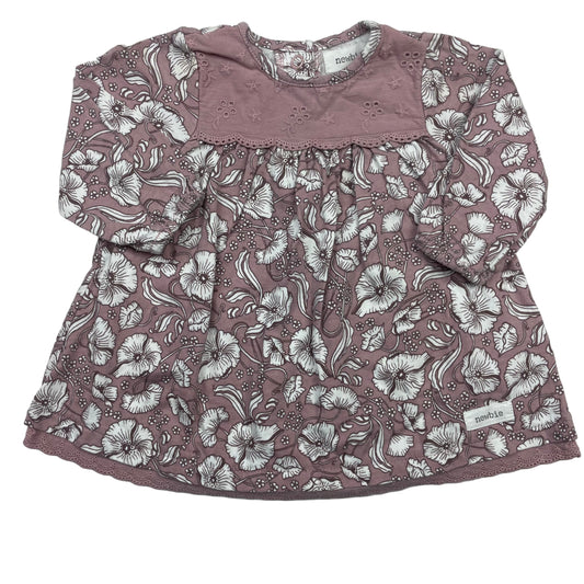 Rosa Newbie Kleid mit Blumenmuster, Größe 62 – front