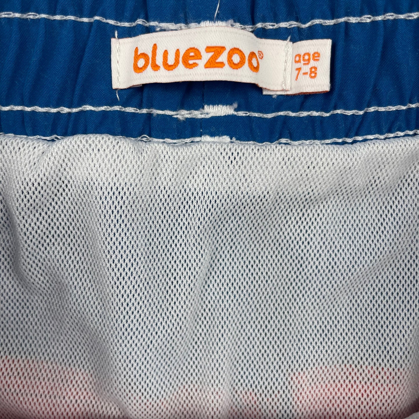 Mehrfarbige Badeshorts mit Kordelzug für Kinder 7-8 Jahre – label