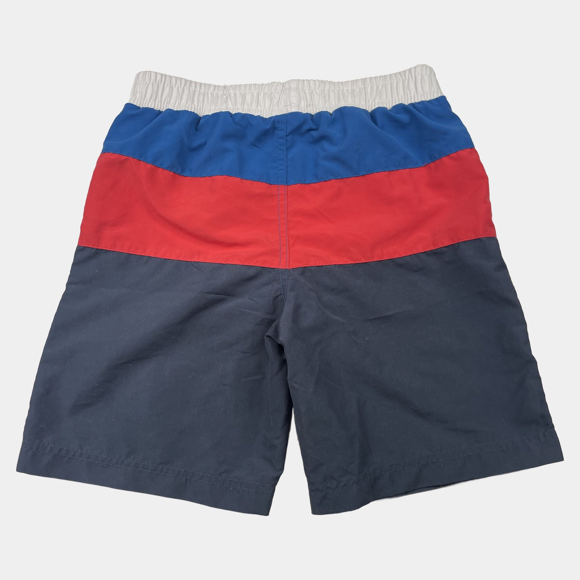 Mehrfarbige Badeshorts mit Kordelzug für Kinder 7-8 Jahre – back