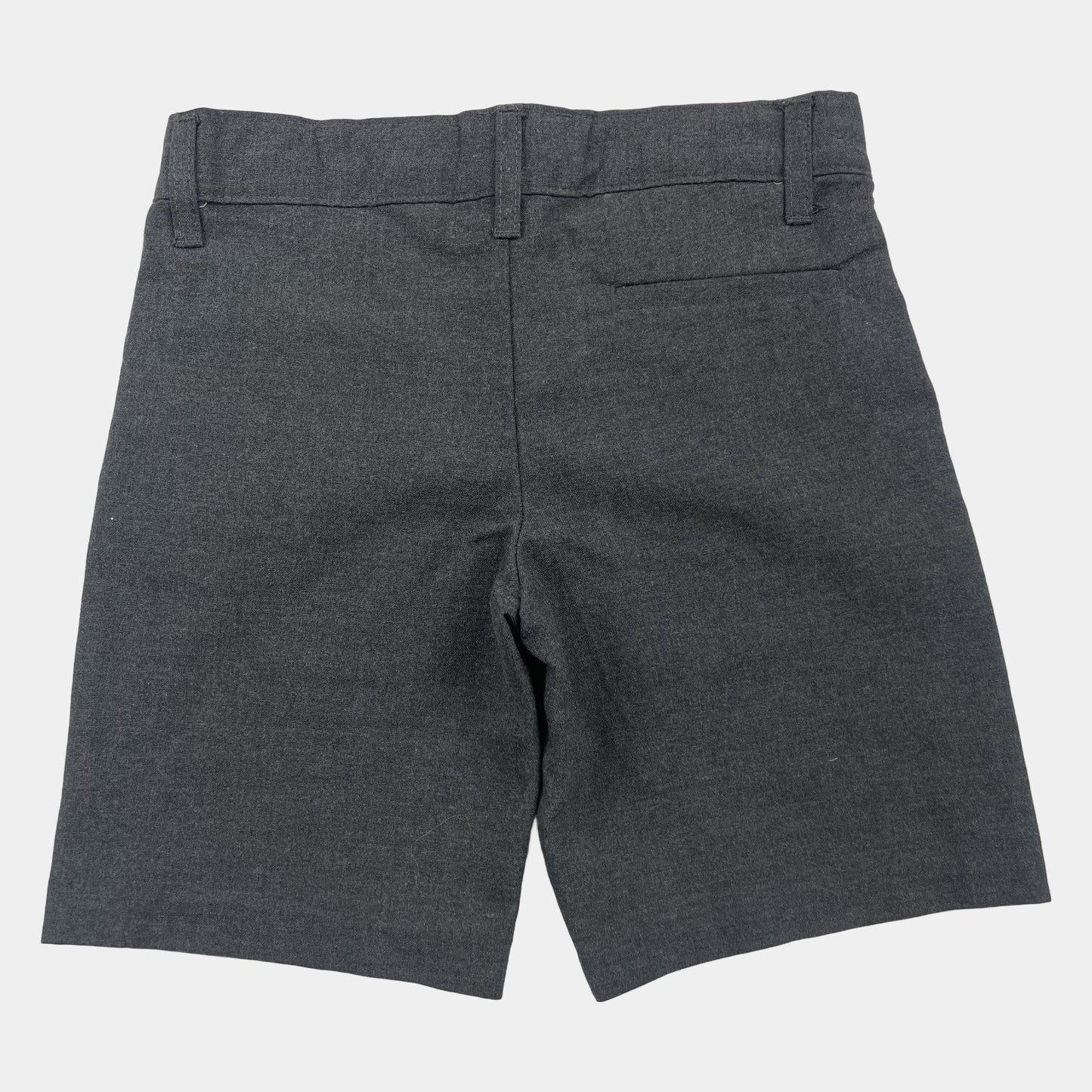 Graue Hose mit Gürtelschlaufen – back